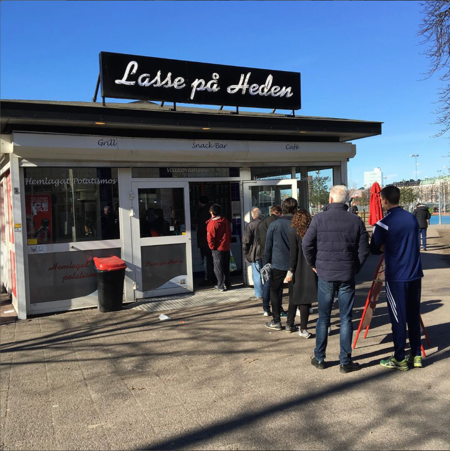 Entrén före byggperioden